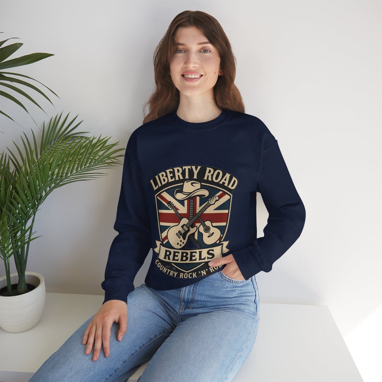 Liberty Road Rebels Britannia Sweatshirt Unisex Crewneck Longsleeve T-Shirt