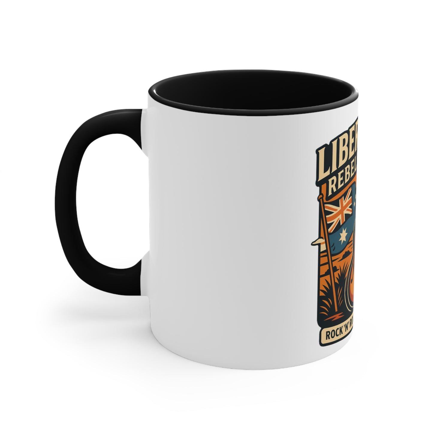Liberty Road Rebels Australiana Colorful Accent Coffee Mug