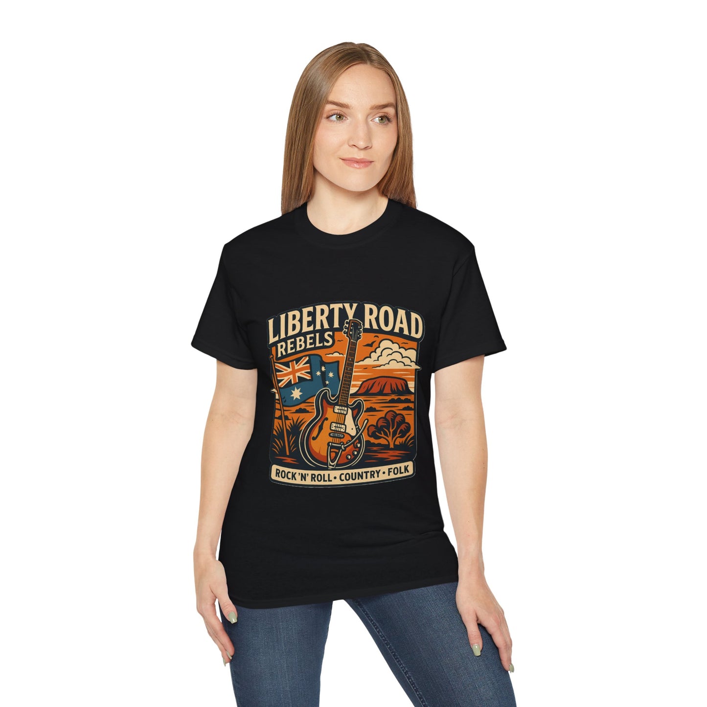 Liberty Road Rebels Australiana Unisex Ultra Cotton Tee T-Shirt