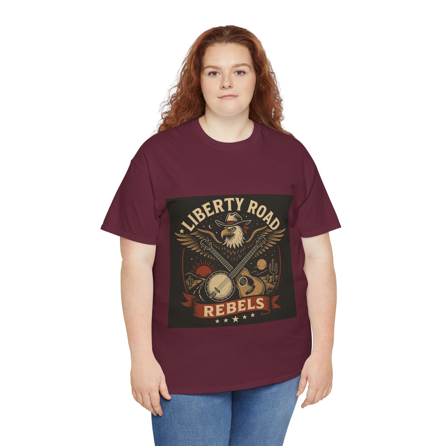 Liberty Road Rebels Vintage Americana Style Tee Unisex T-Shirt