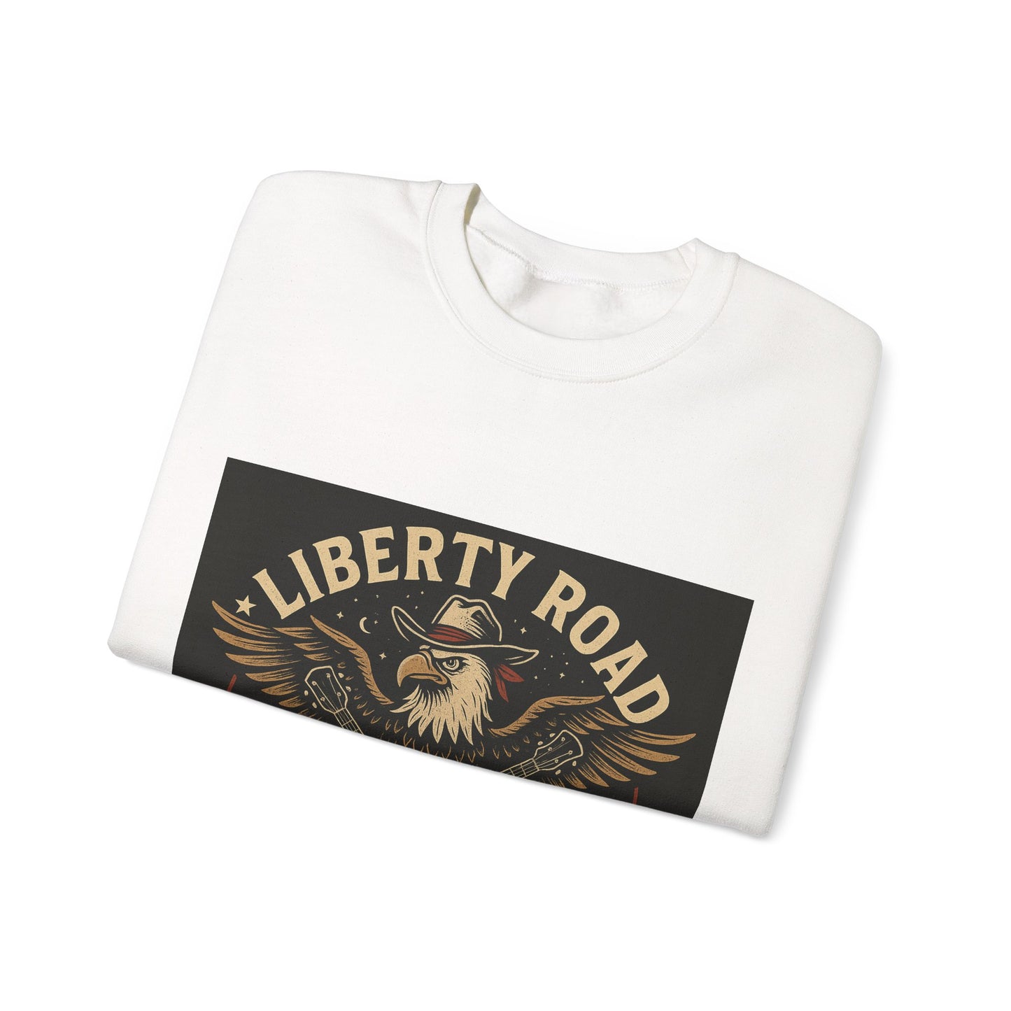 Liberty Road Rebels Vintage Americana Style Crewneck Sweatshirt