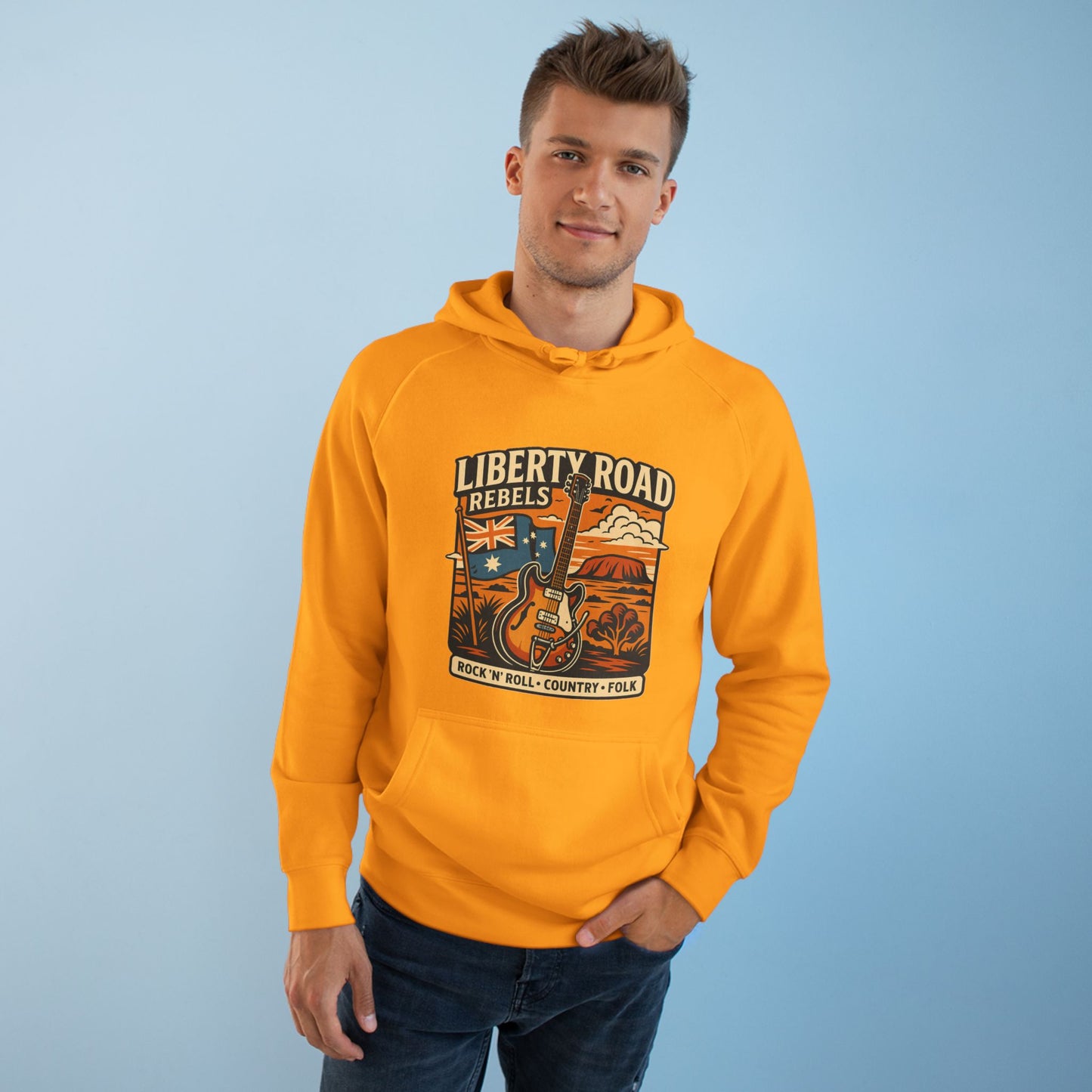 Liberty Road Rebels Vintage Australiana Hoodie