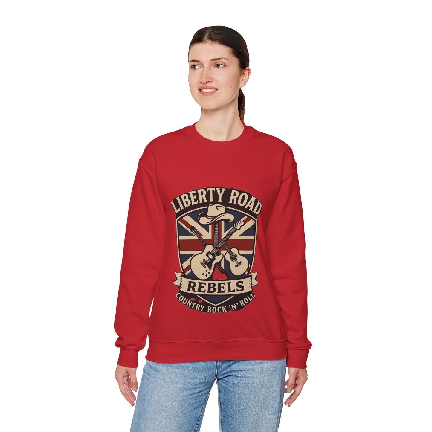 Liberty Road Rebels Britannia Sweatshirt Unisex Crewneck Longsleeve T-Shirt