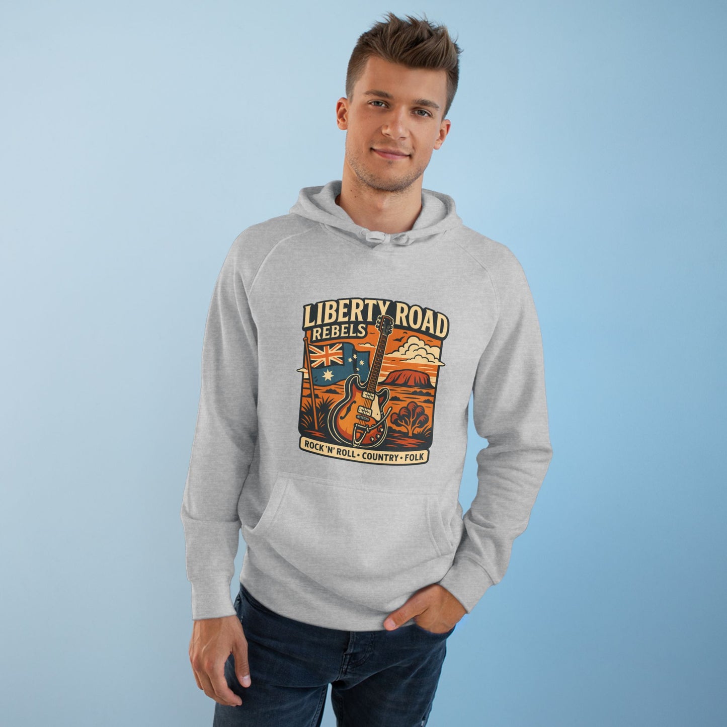 Liberty Road Rebels Vintage Australiana Hoodie