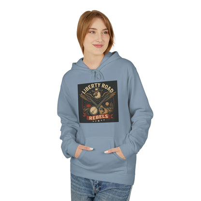 Liberty Road Rebels Vintage Americana Style Soft Fleece Hoodie