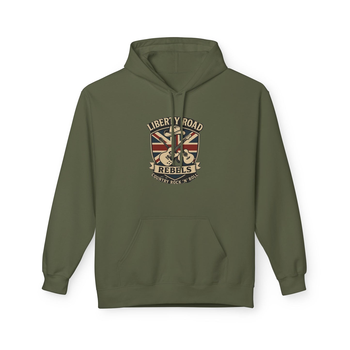 Liberty Road Rebels Britannia Fleece Hoodie Unisex Sweatshirt