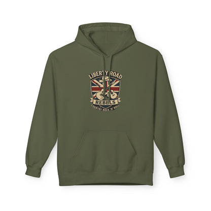 Liberty Road Rebels Britannia Fleece Hoodie Unisex Sweatshirt