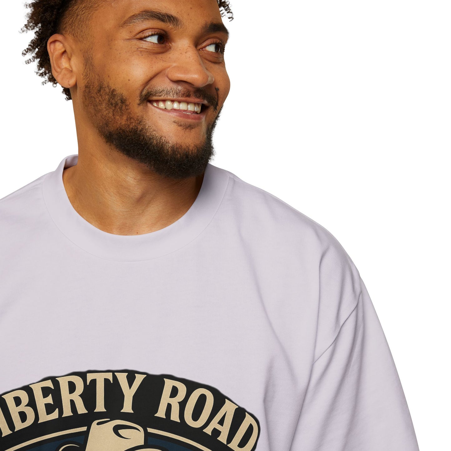 Liberty Road Rebels Britannia Rock n' Roll Oversized Men's Tee T-Shirt