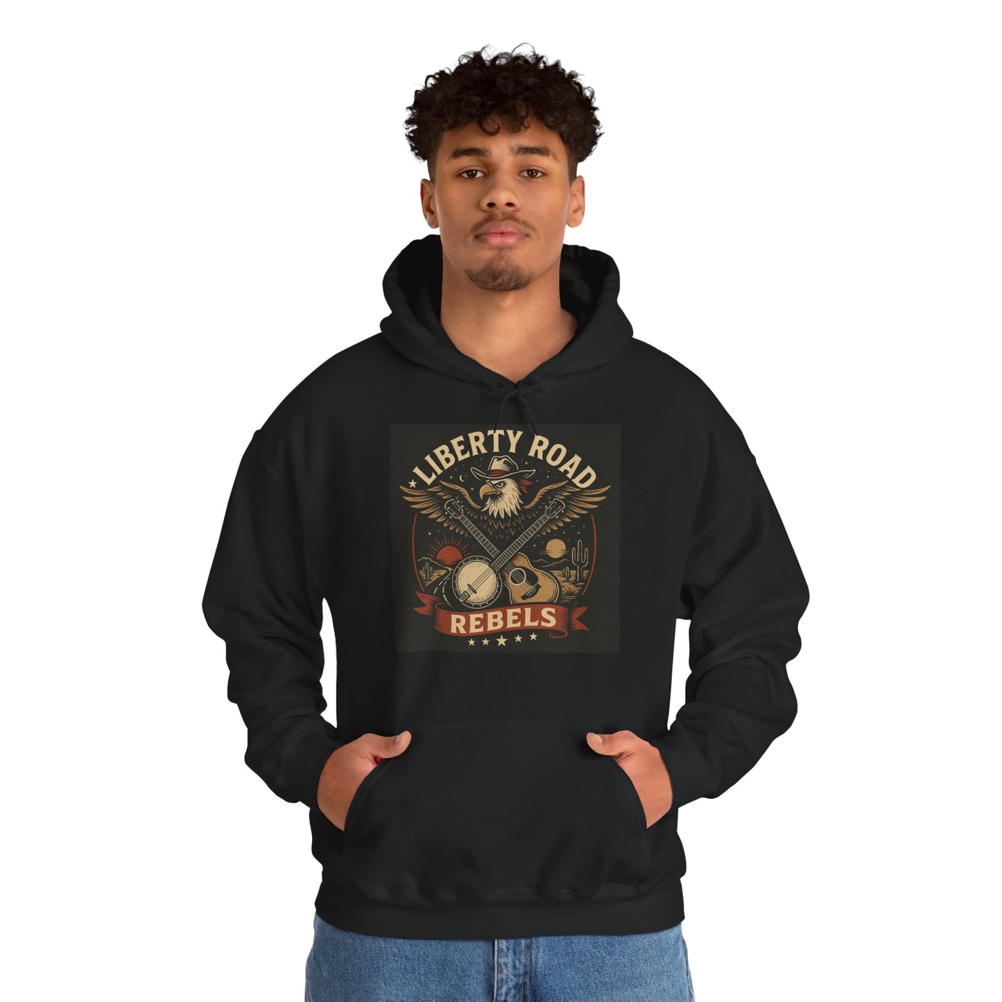 Liberty Road Rebels Vintage Americana Style Sweatshirt Unisex Hoodie