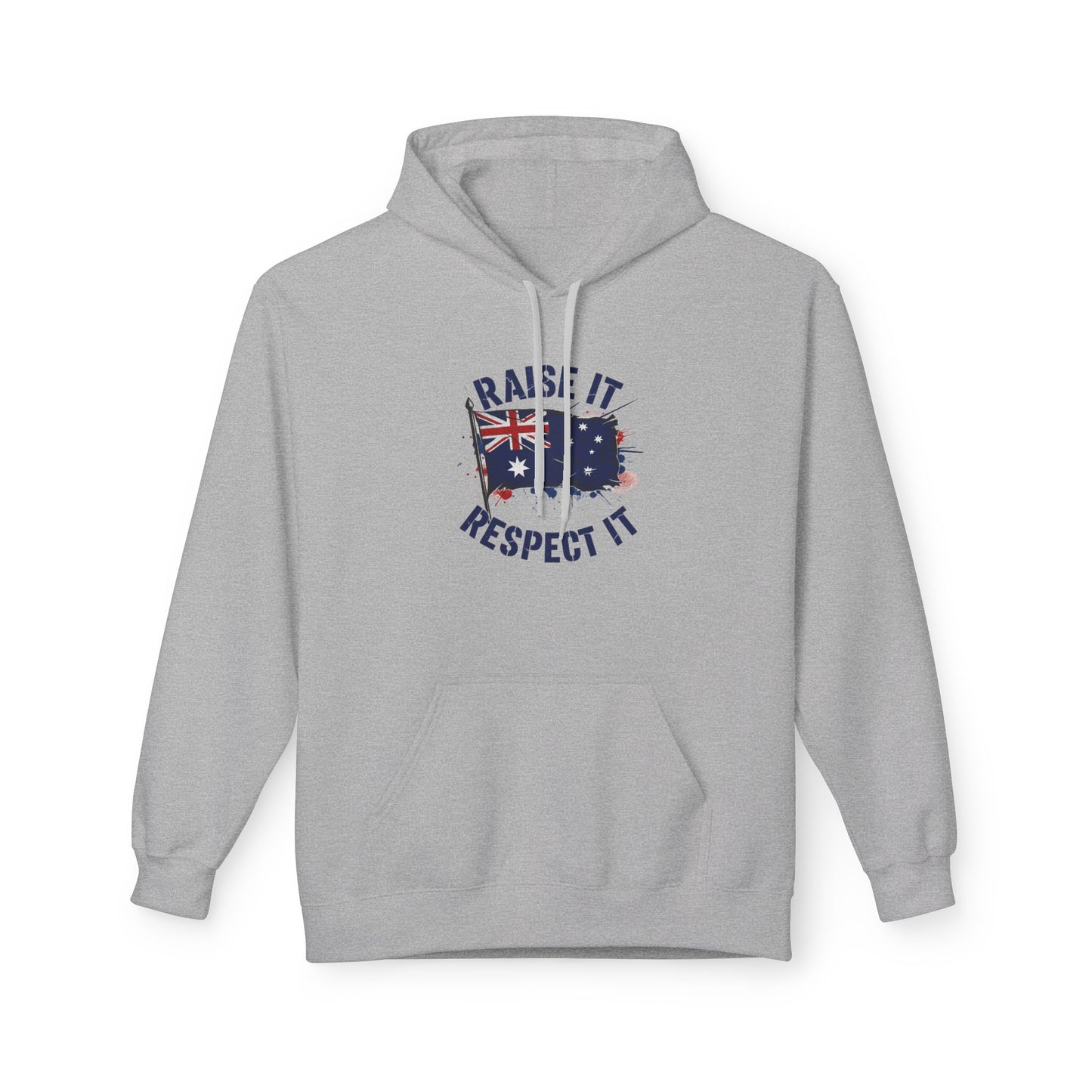 Unisex Raise It Respect It Australian Flag Hoodie