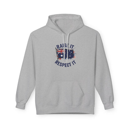 Unisex Raise It Respect It Australian Flag Hoodie