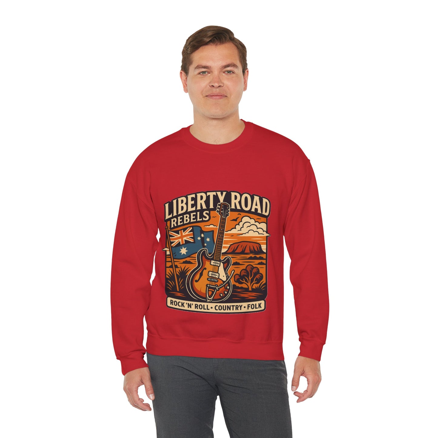 Liberty Road Rebels Australiana Cozy Crewneck Sweatshirt