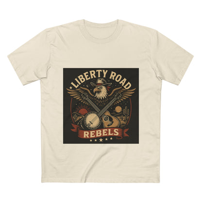 Liberty Road Rebels Vintage Americana Style Tee T-Shirt