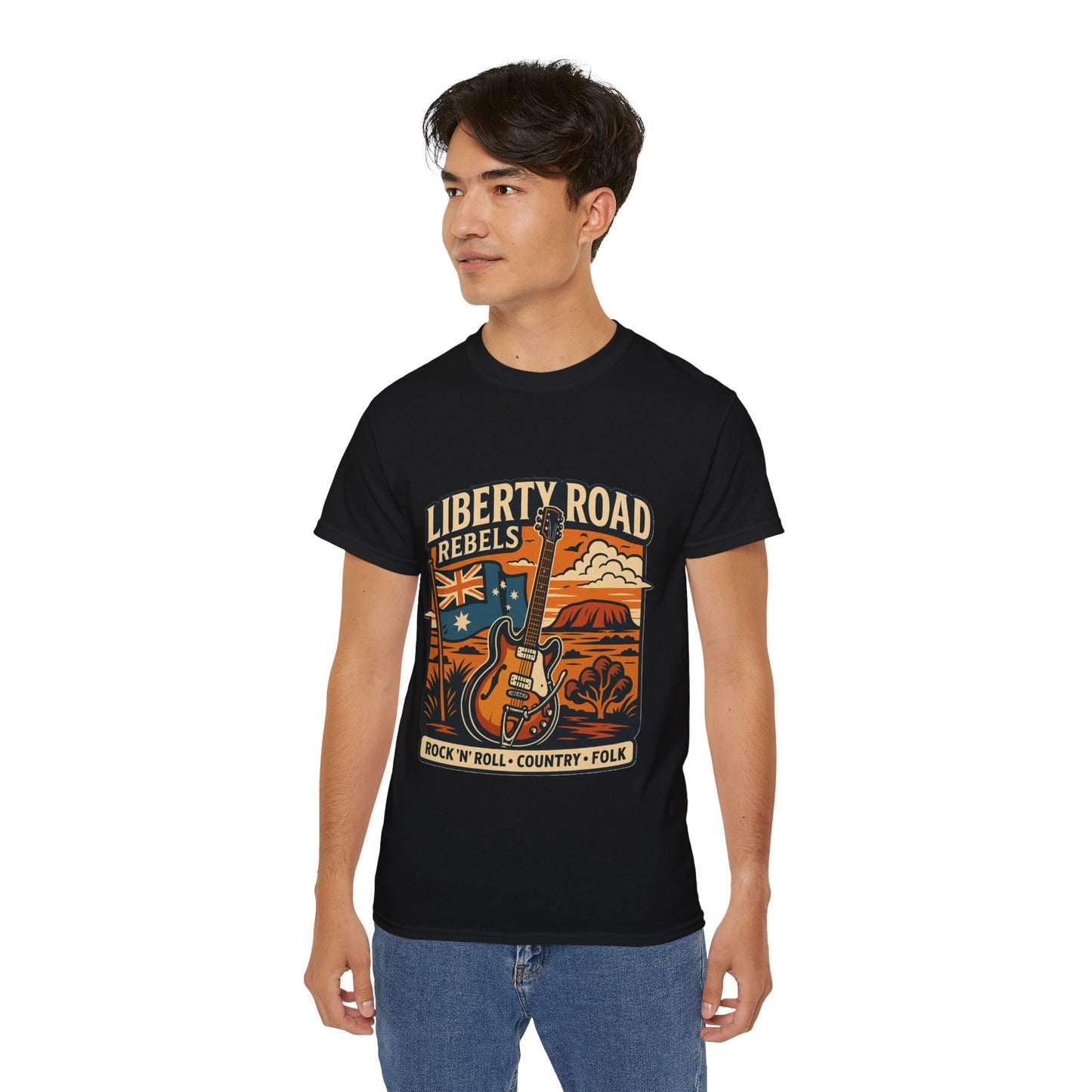 Liberty Road Rebels Australiana Unisex Ultra Cotton Tee T-Shirt