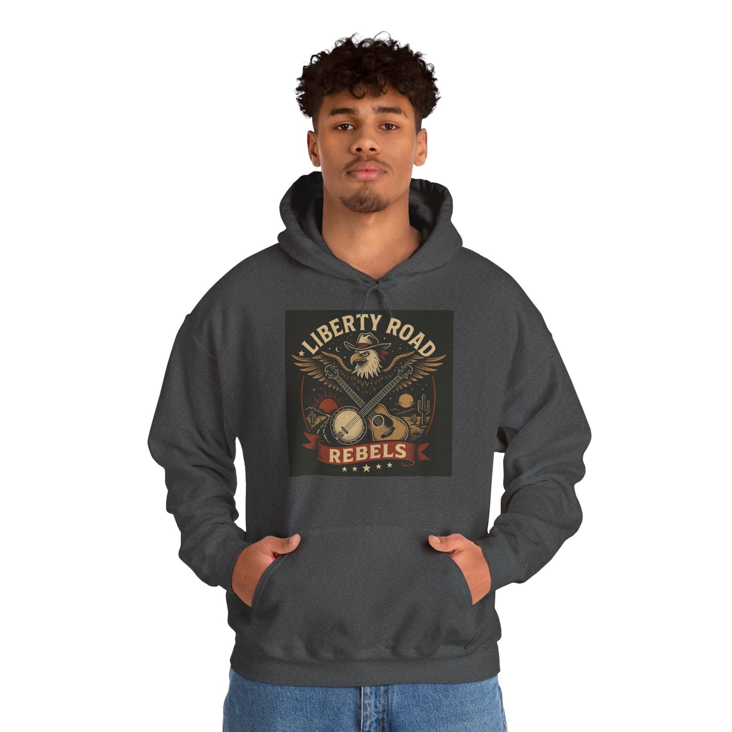 Liberty Road Rebels Vintage Americana Style Sweatshirt Unisex Hoodie