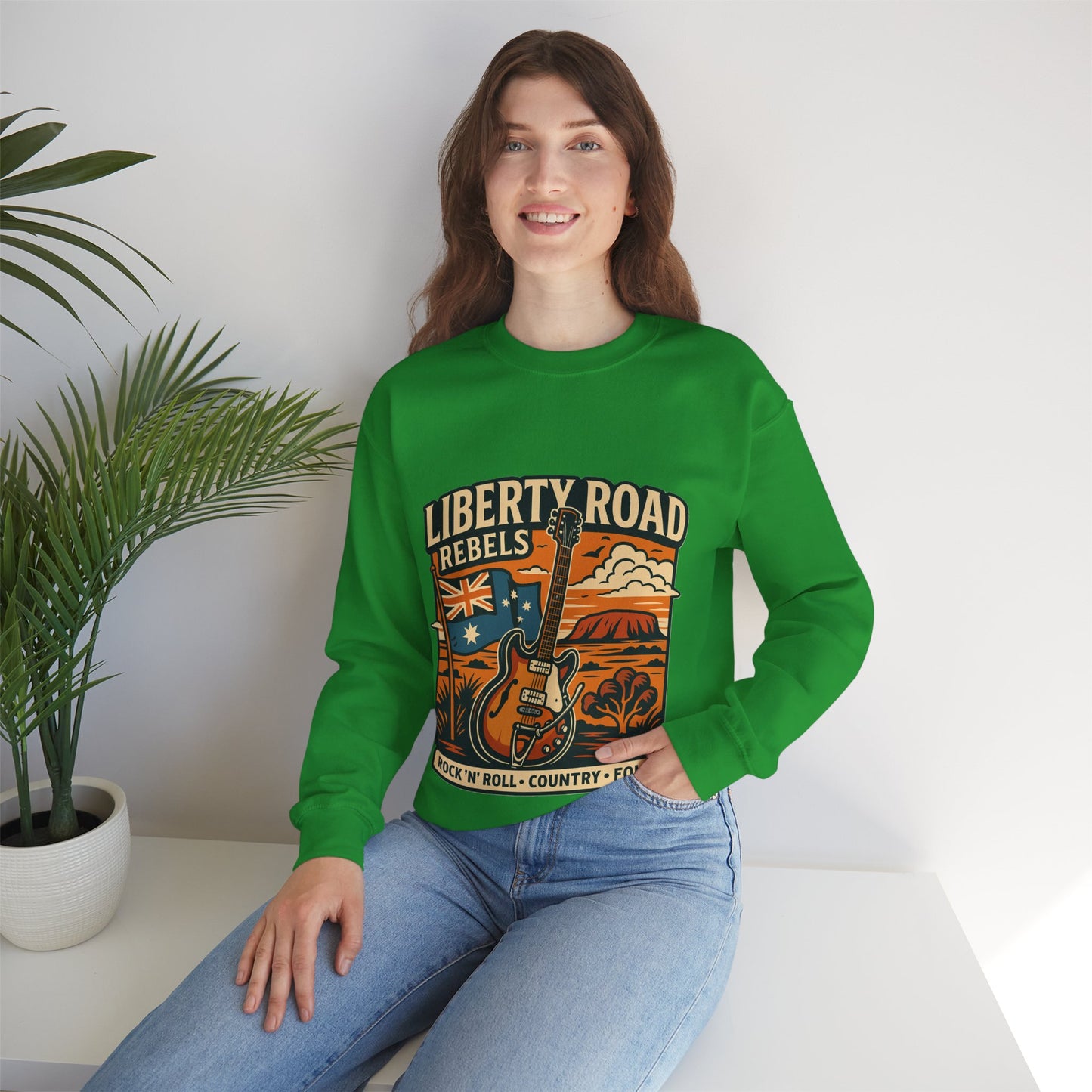 Liberty Road Rebels Australiana Cozy Crewneck Sweatshirt