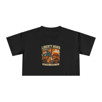 Liberty Road Rebels Boho Women's Crop Tee T-Shirt