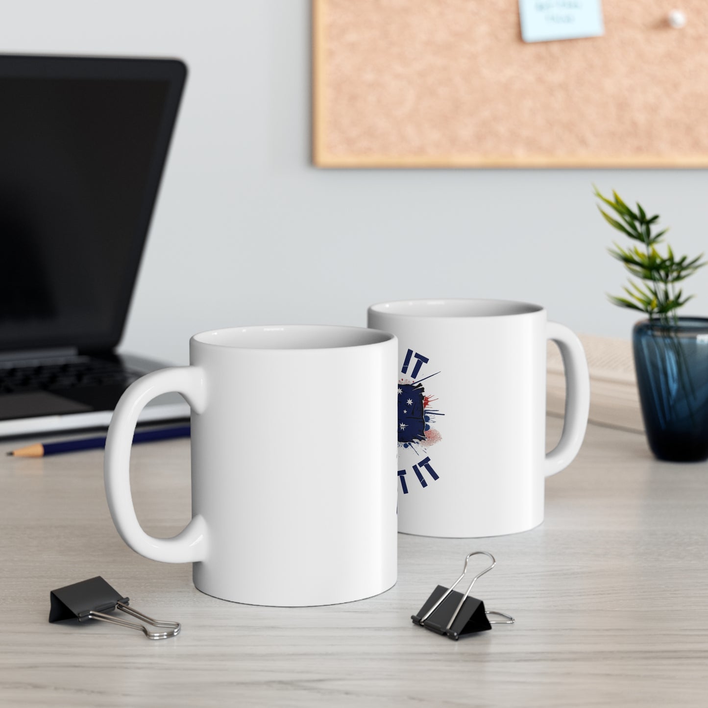 Raise It Respect It Australian Flag Ceramic Coffee Mug