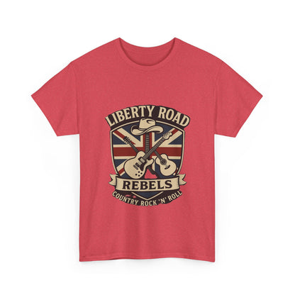 Liberty Road Rebels Britannia Rock 'n' Roll Rebels Tee Unisex Heavy Cotton T-Shirt
