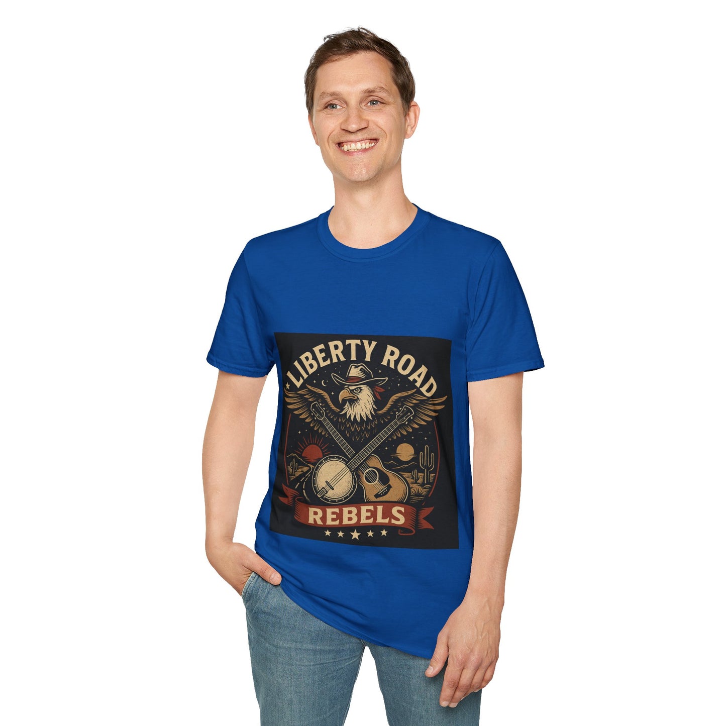 Liberty Road Rebels Vintage Americana Style T-Shirt
