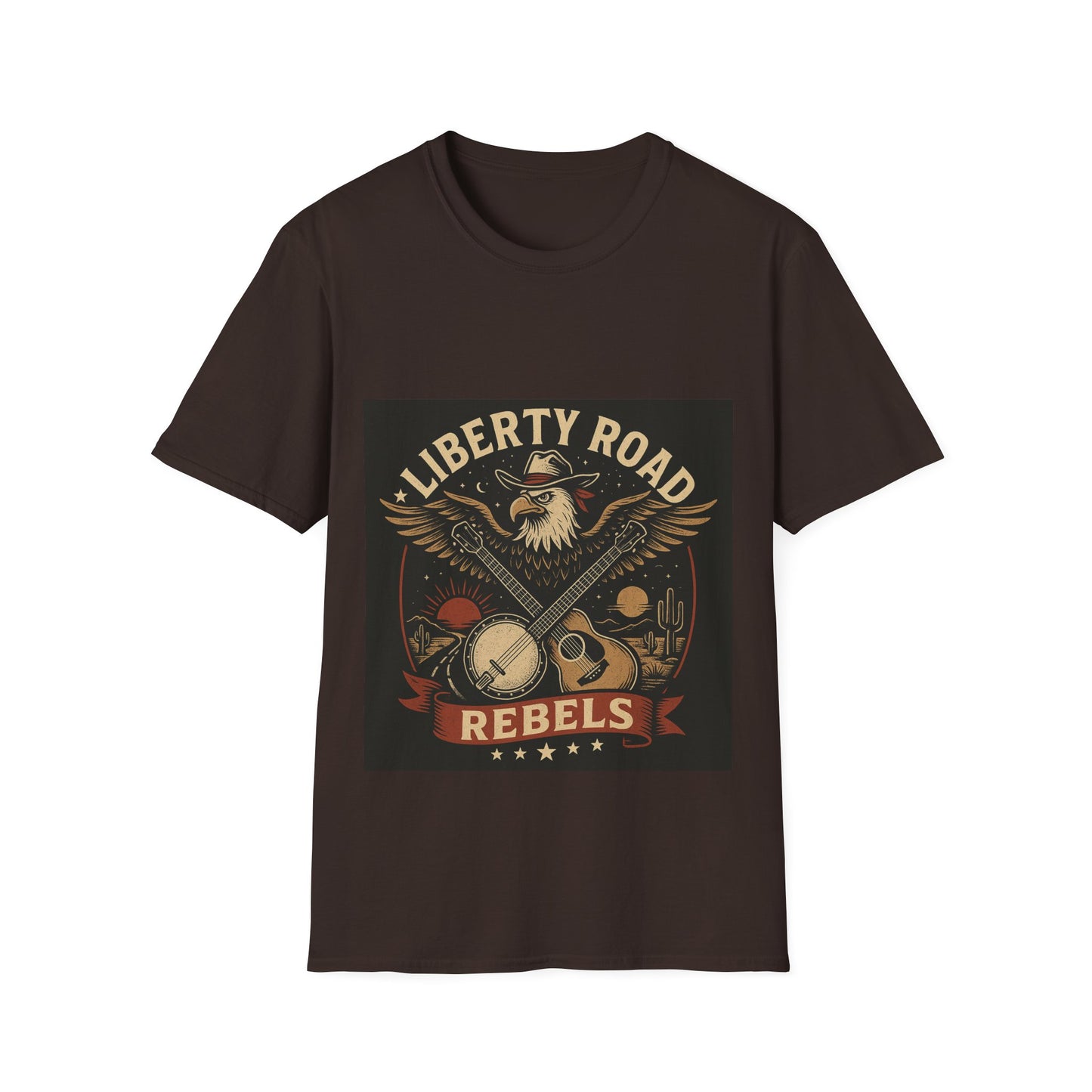 Liberty Road Rebels Vintage Americana Style T-Shirt