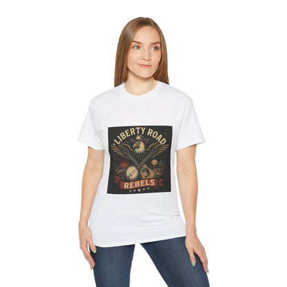 Liberty Road Rebels Vintage Americana Style Unisex Tee T-Shirt