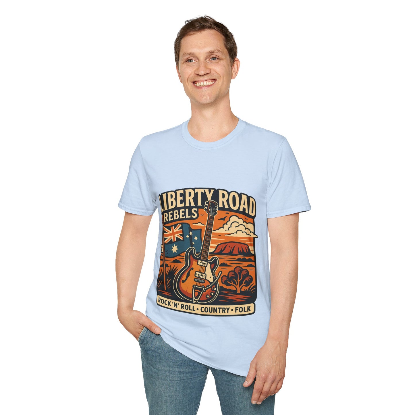Liberty Road Rebels Australiana T-Shirt Unisex Graphic Tee