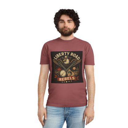 Liberty Road Rebels Vintage Americana Style Unisex Faded Tee T-Shirt