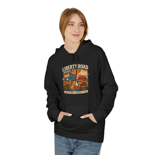 Liberty Road Rebels Vintage-Inspired Australiana Hoodie Cozy Sweatshirt