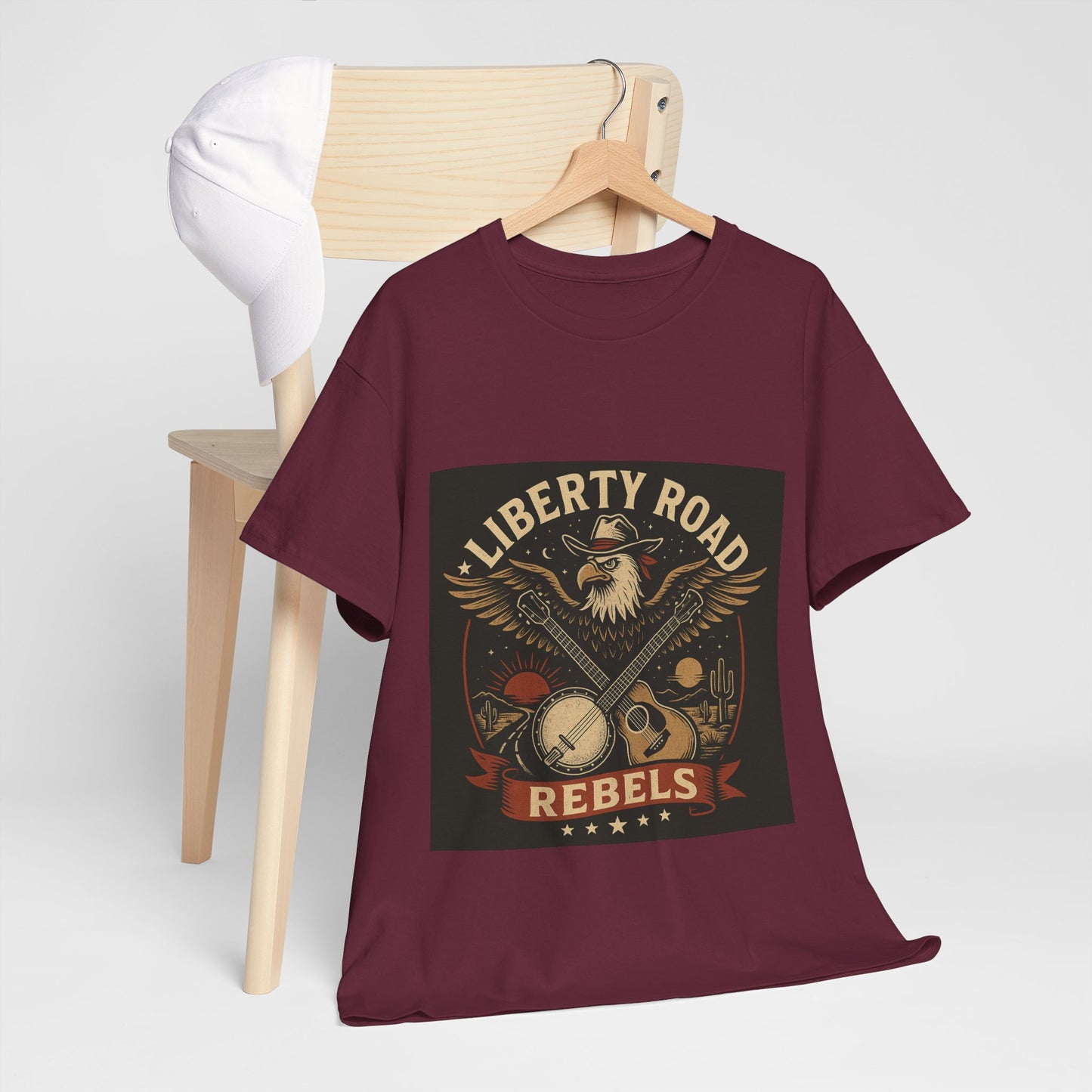 Liberty Road Rebels Vintage Americana Style Tee Unisex T-Shirt