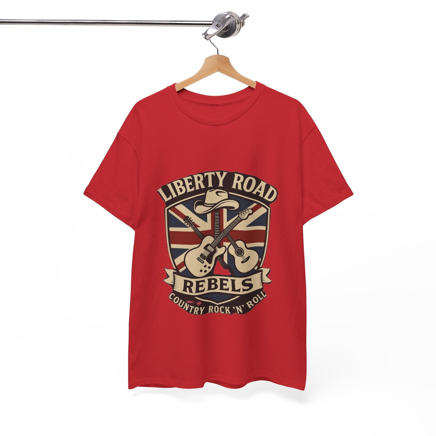 Liberty Road Rebels Britannia Rock 'n' Roll Rebels Tee Unisex Heavy Cotton T-Shirt