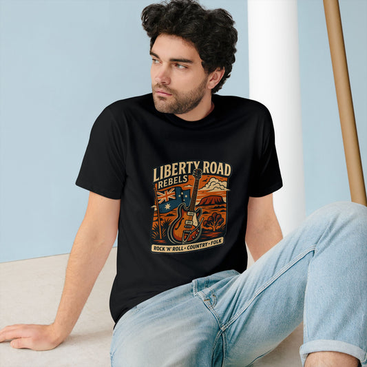 Liberty Road Rebels Australiana Vintage Rock 'n' Roll T-Shirt