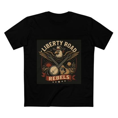 Liberty Road Rebels Vintage Americana Style Tee T-Shirt