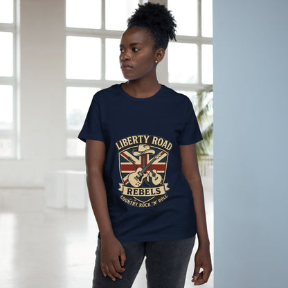 Liberty Road Rebels Britannia Rock 'n' Roll Tee Women's Graphic T-Shirt