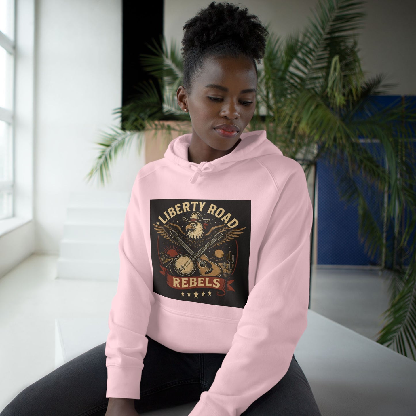 Liberty Road Rebels Vintage Americana Style Hoodie Unisex Sweatshirt