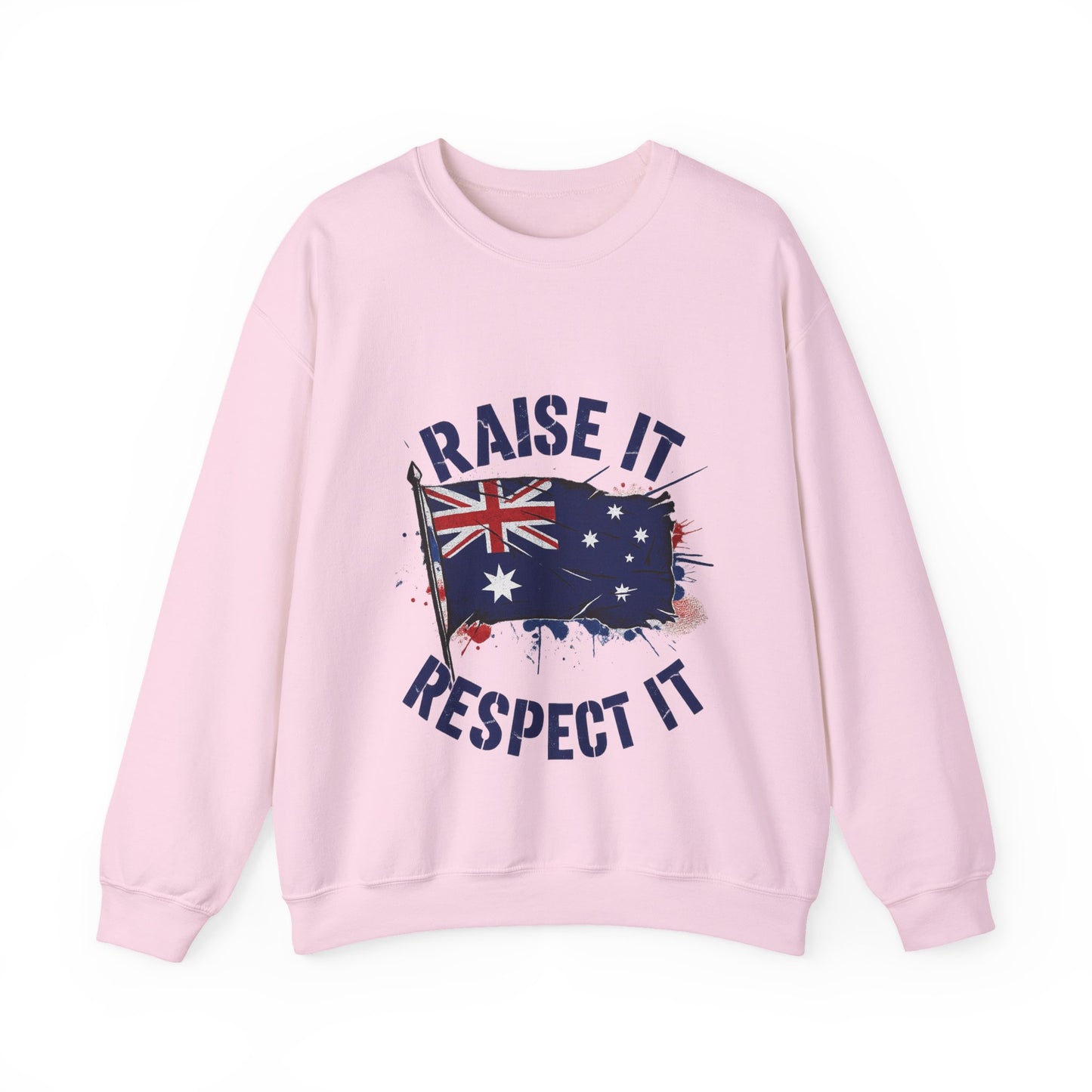 Raise It Respect It Australia Flag UniSex Crewneck Sweatshirt