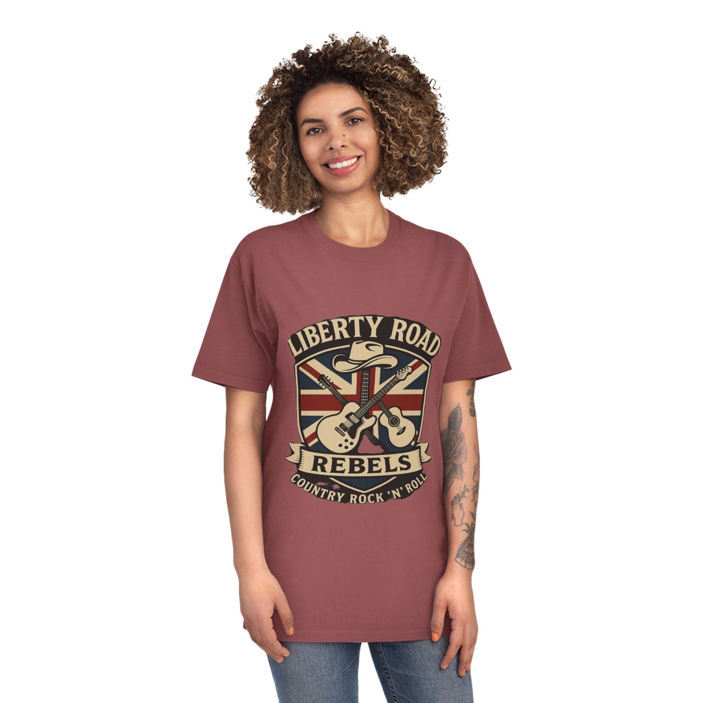 Liberty Road Rebels Britannia Unisex T-Shirt Vintage Tee