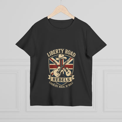 Liberty Road Rebels Britannia Rock 'n' Roll Tee Women's Graphic T-Shirt