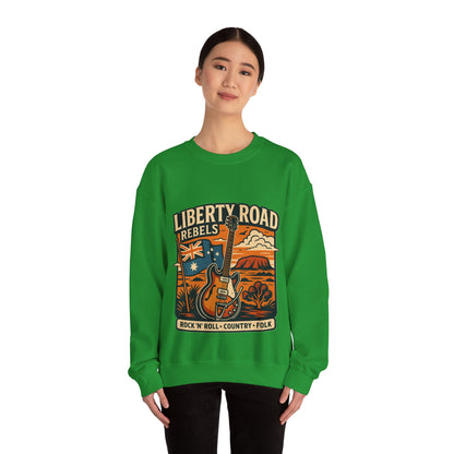 Liberty Road Rebels Australiana Cozy Crewneck Sweatshirt