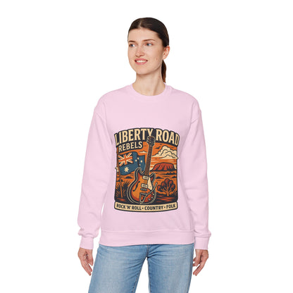 Liberty Road Rebels Australiana Cozy Crewneck Sweatshirt