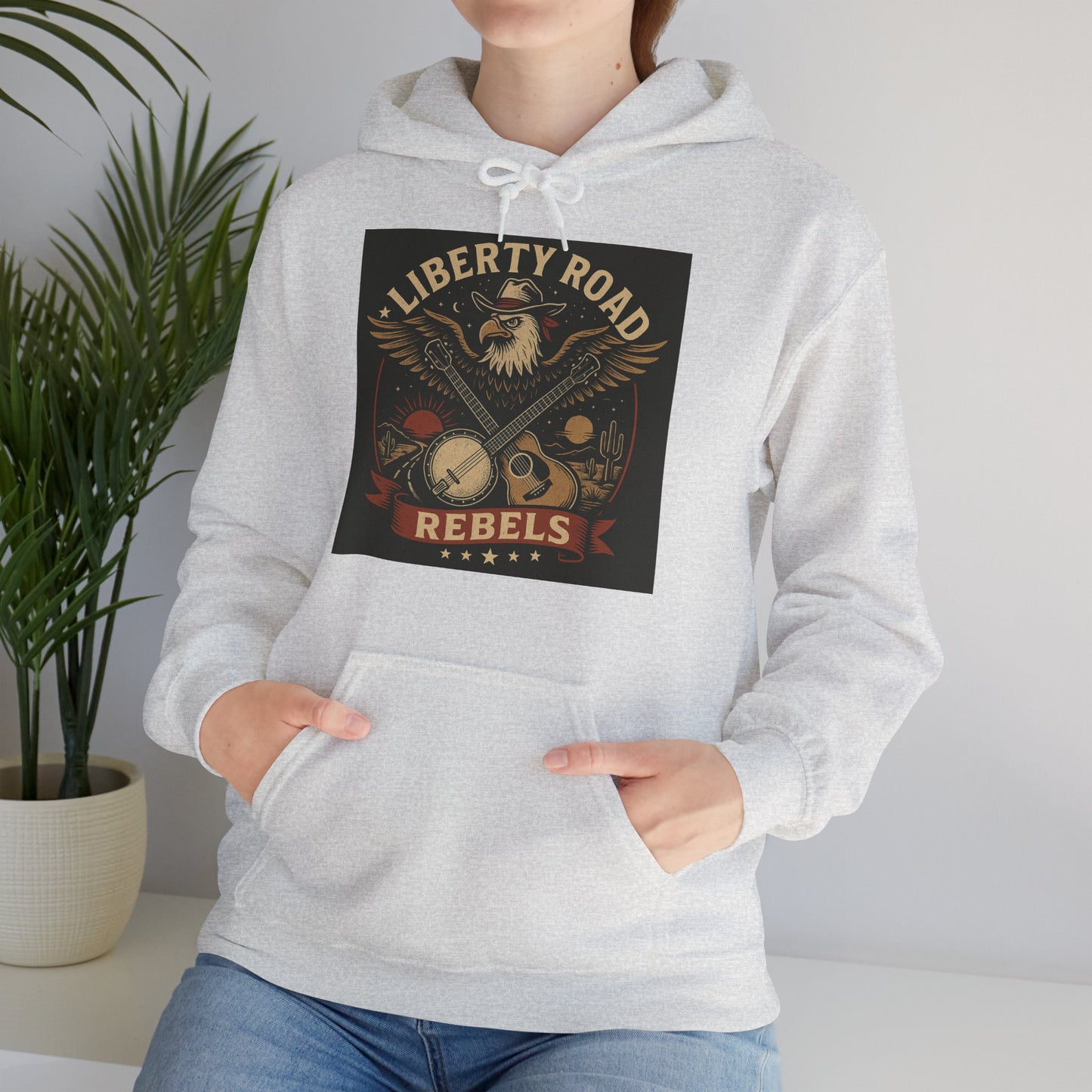 Liberty Road Rebels Vintage Americana Style Sweatshirt Unisex Hoodie