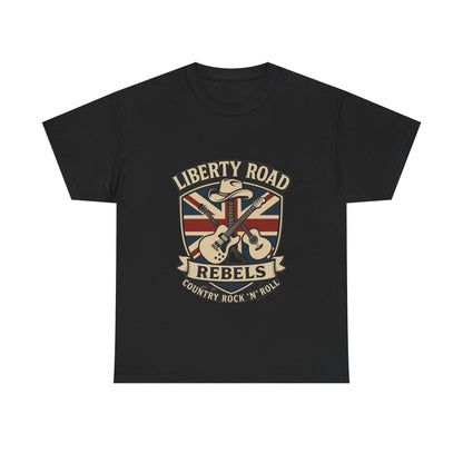 Liberty Road Rebels Britannia Rock 'n' Roll Rebels Tee Unisex Heavy Cotton T-Shirt