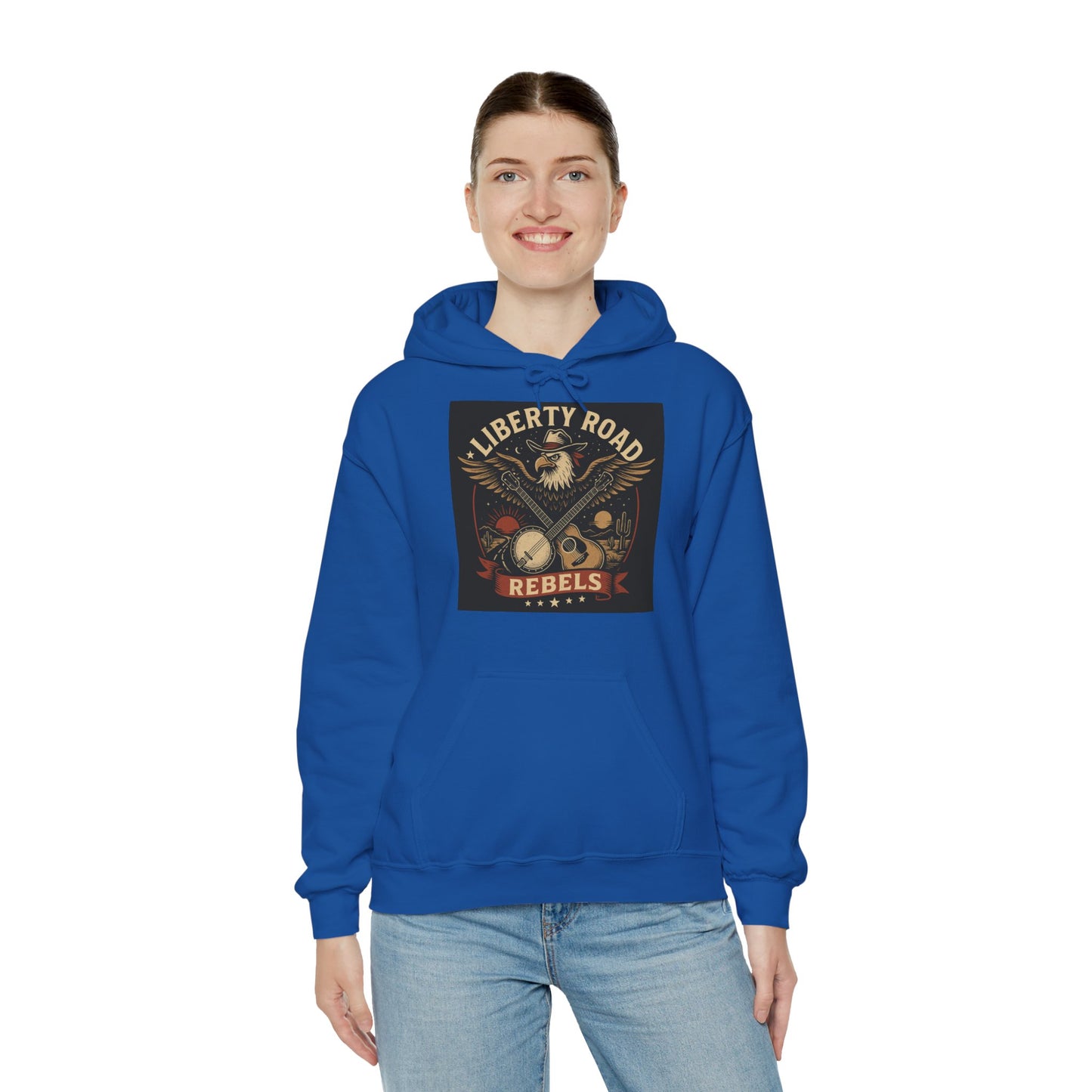 Liberty Road Rebels Vintage Americana Style Sweatshirt Unisex Hoodie
