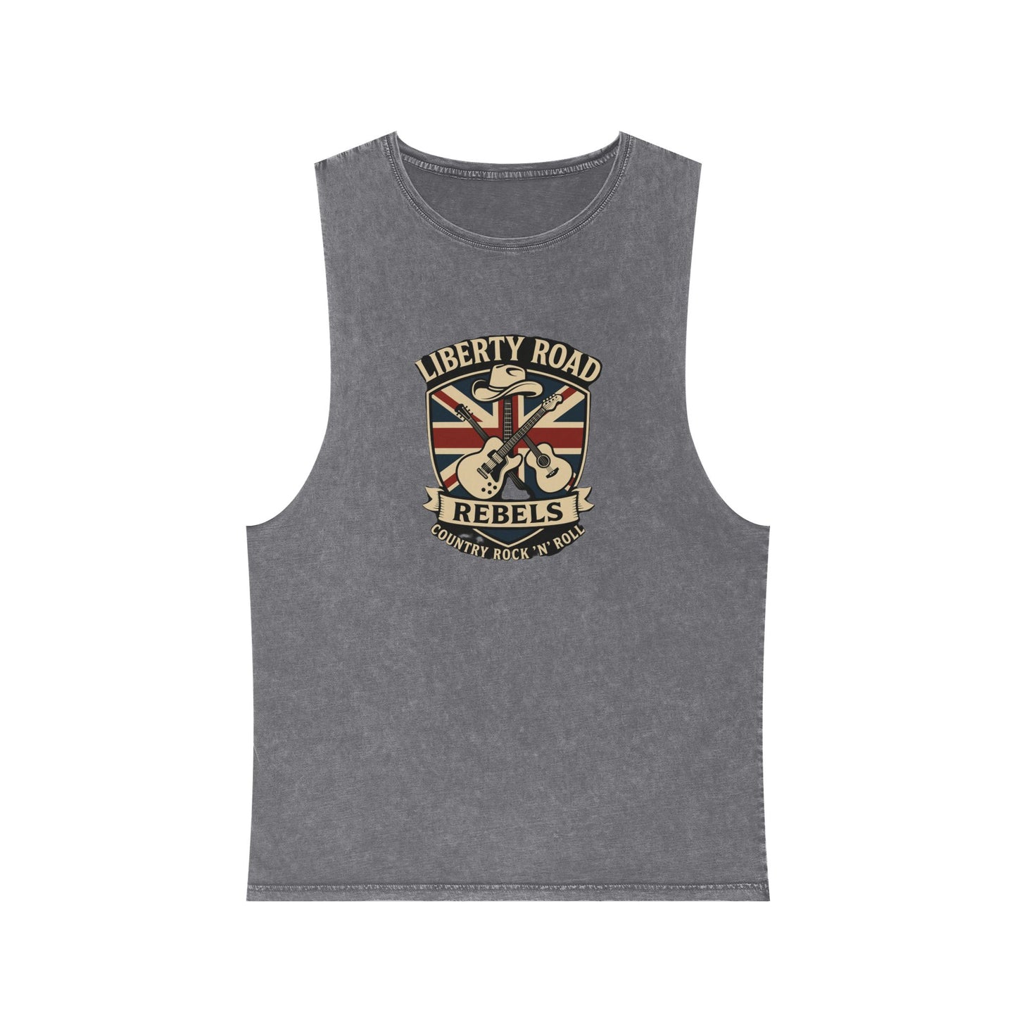 Liberty Road Rebels Britannia Unisex Stonewash Tank Top Singlet