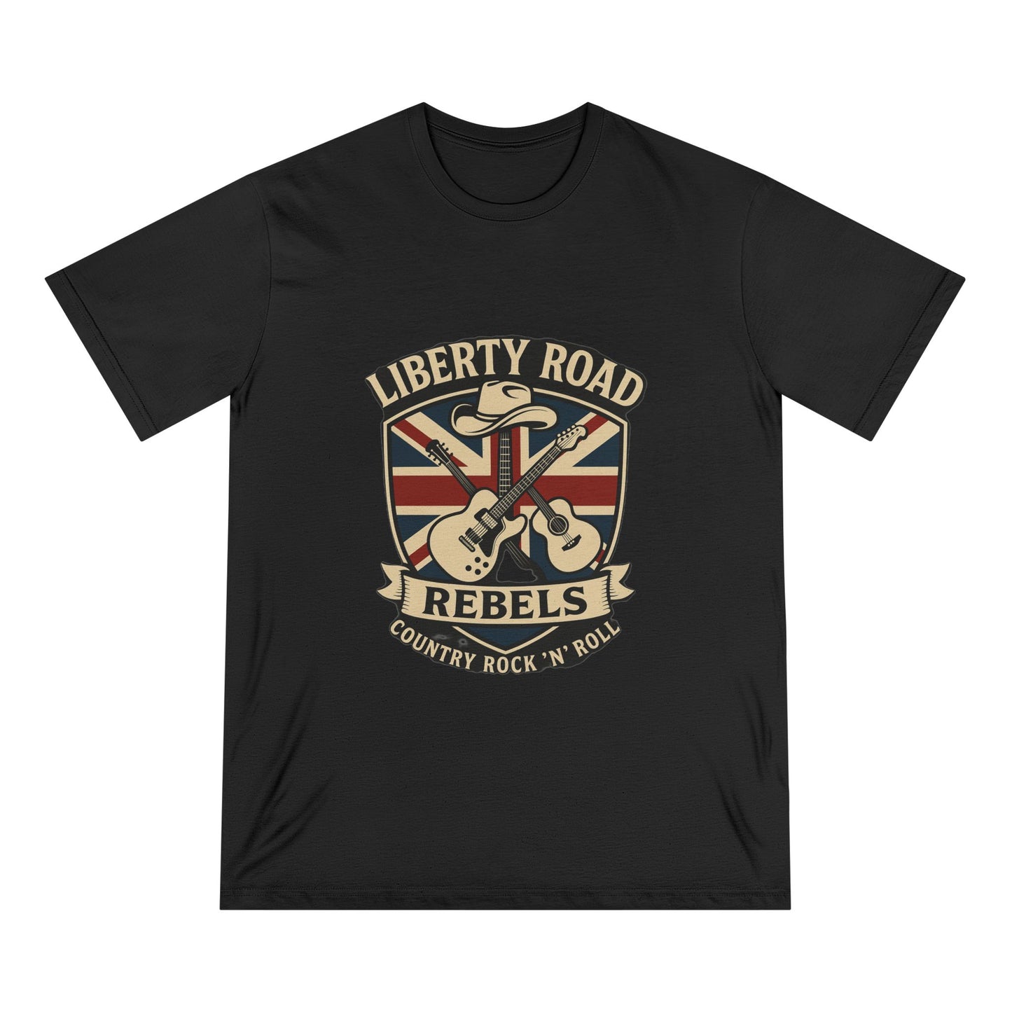 Liberty Road Rebels Britannia Country Rock 'n' Roll Rebels T-Shirt Vintage Tee