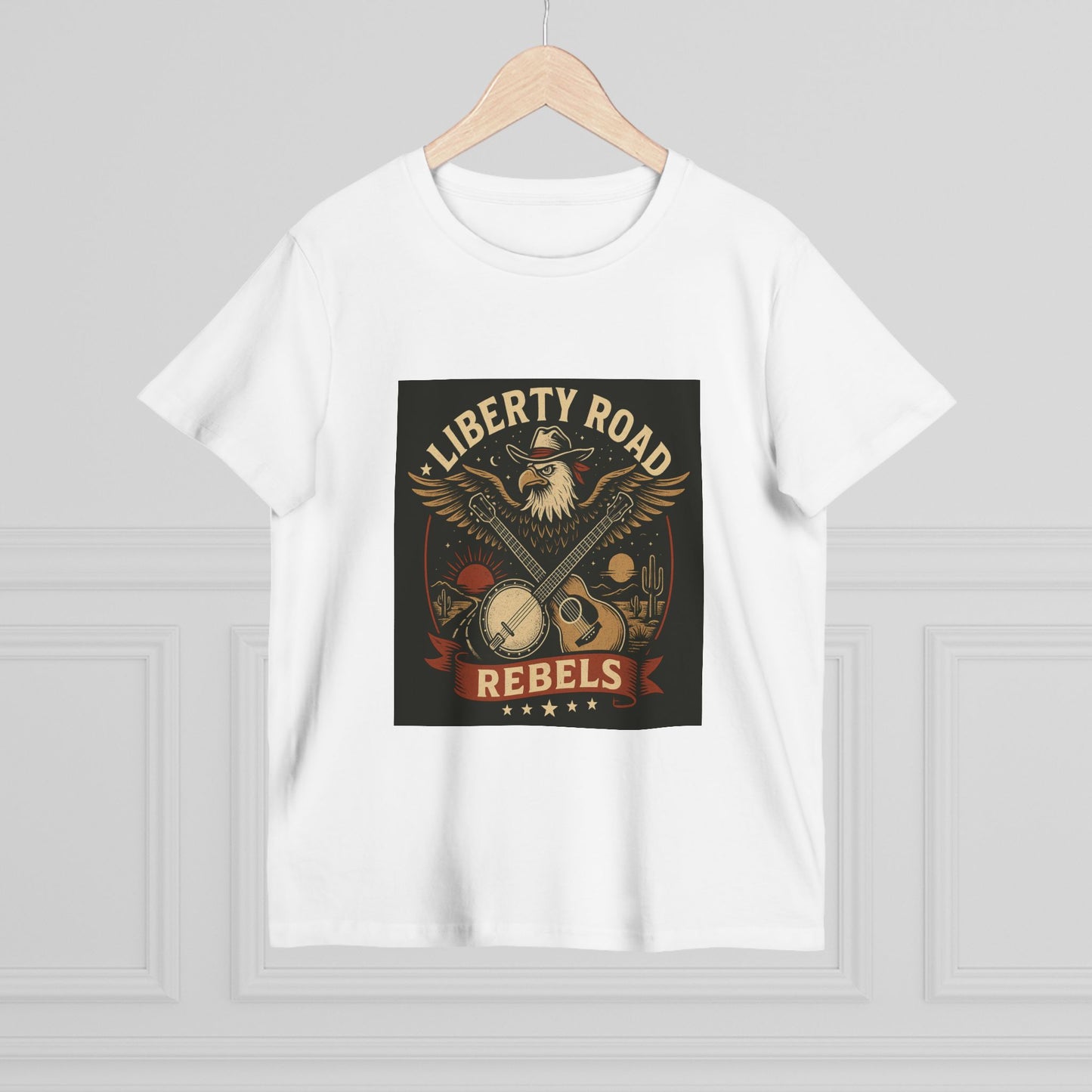 Liberty Road Rebels Vintage Americana Style Women's T-Shirt Tee