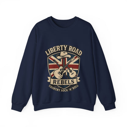 Liberty Road Rebels Britannia Sweatshirt Unisex Crewneck Longsleeve T-Shirt