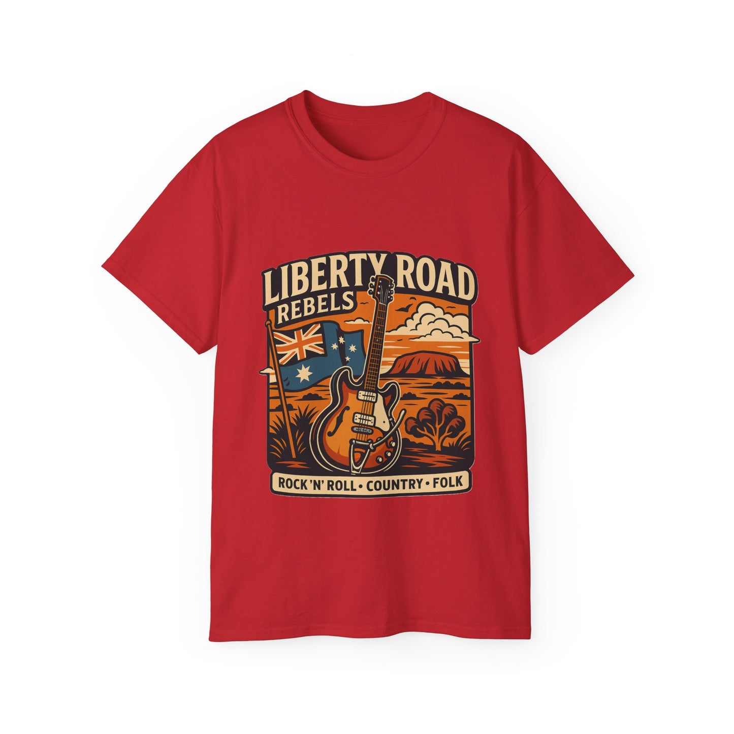 Liberty Road Rebels Australiana Unisex Ultra Cotton Tee T-Shirt