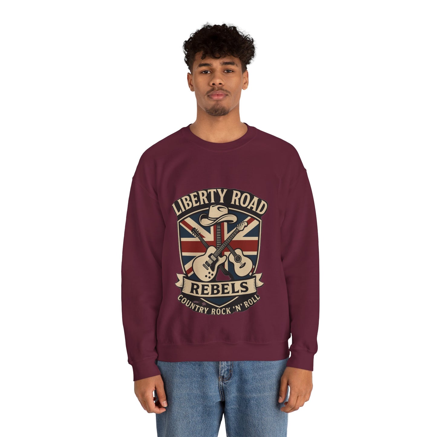 Liberty Road Rebels Britannia Sweatshirt Unisex Crewneck Longsleeve T-Shirt
