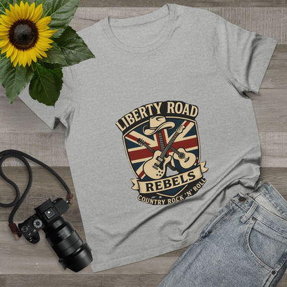 Liberty Road Rebels Britannia Rock 'n' Roll Tee Women's Graphic T-Shirt